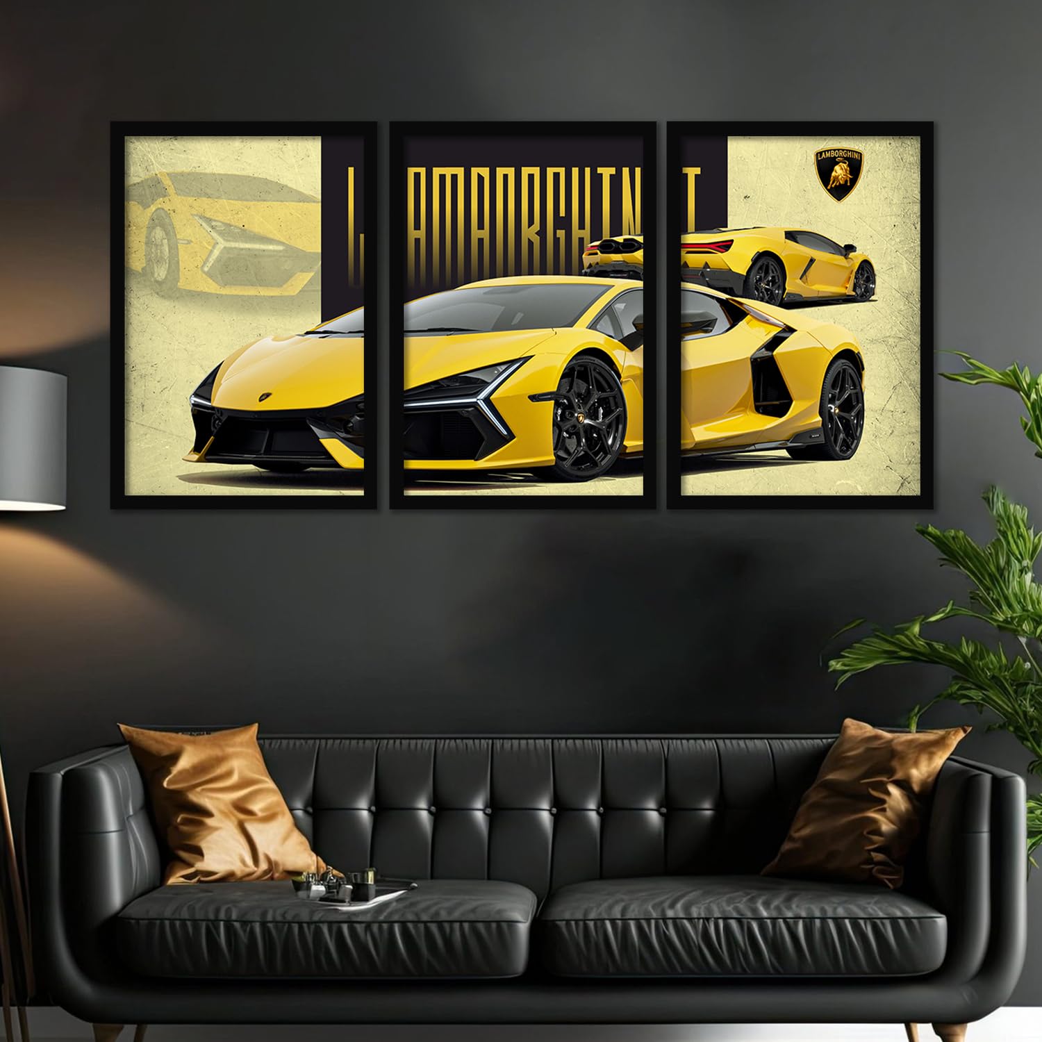 Big Lamborghini Cars Framed Posters