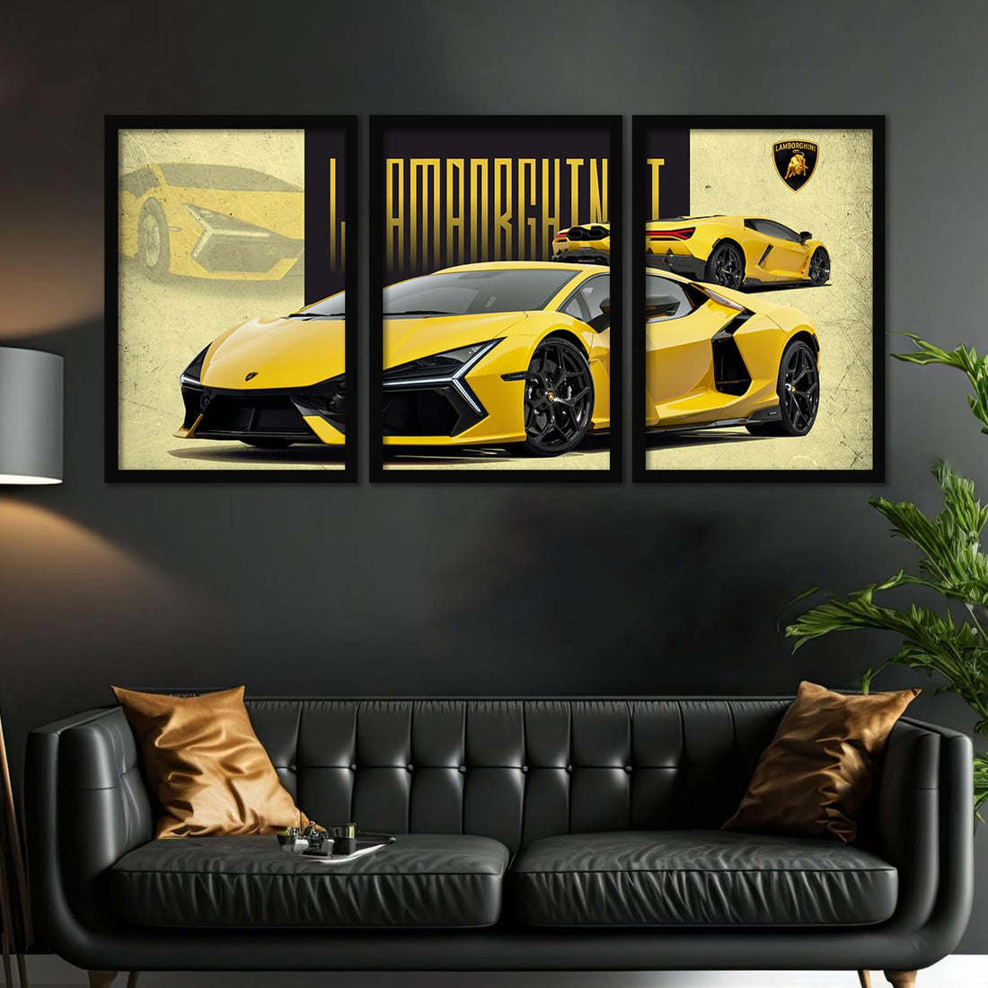 Big Lamborghini Cars Framed Posters