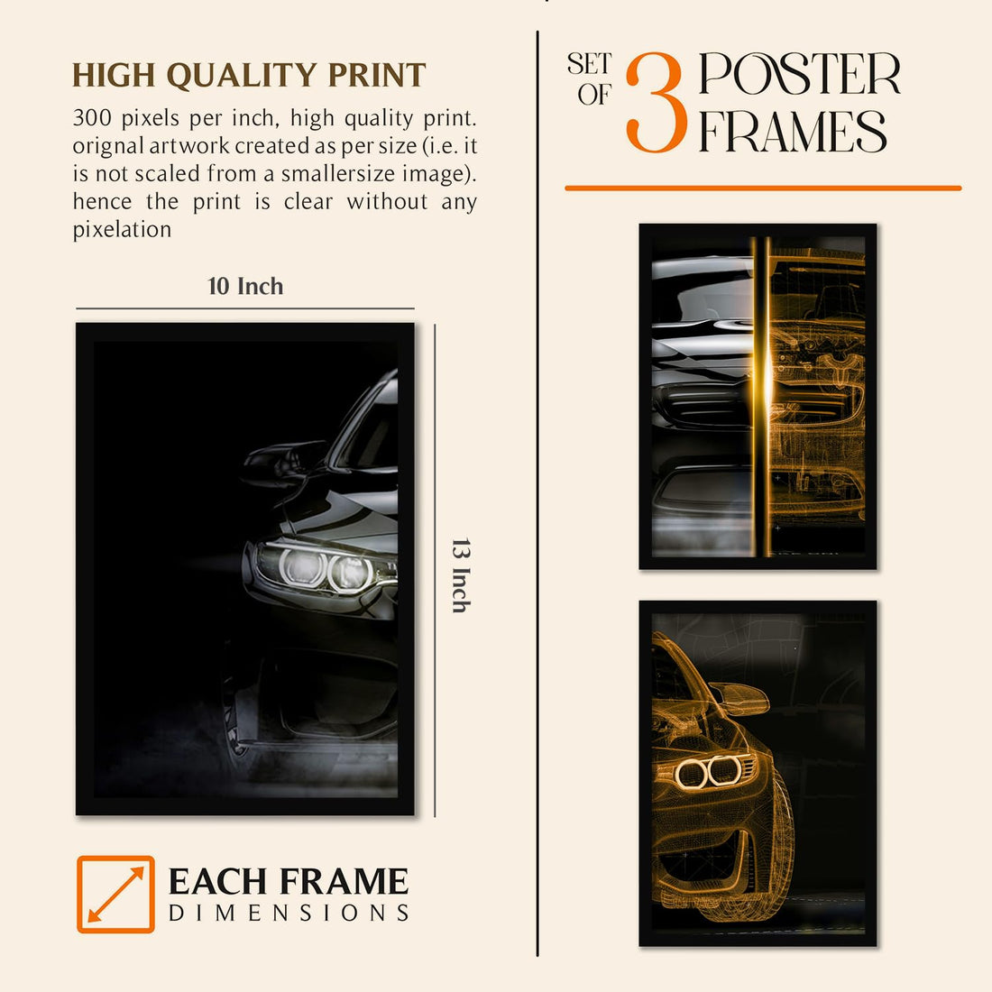 Big BMW Car Framed Posters