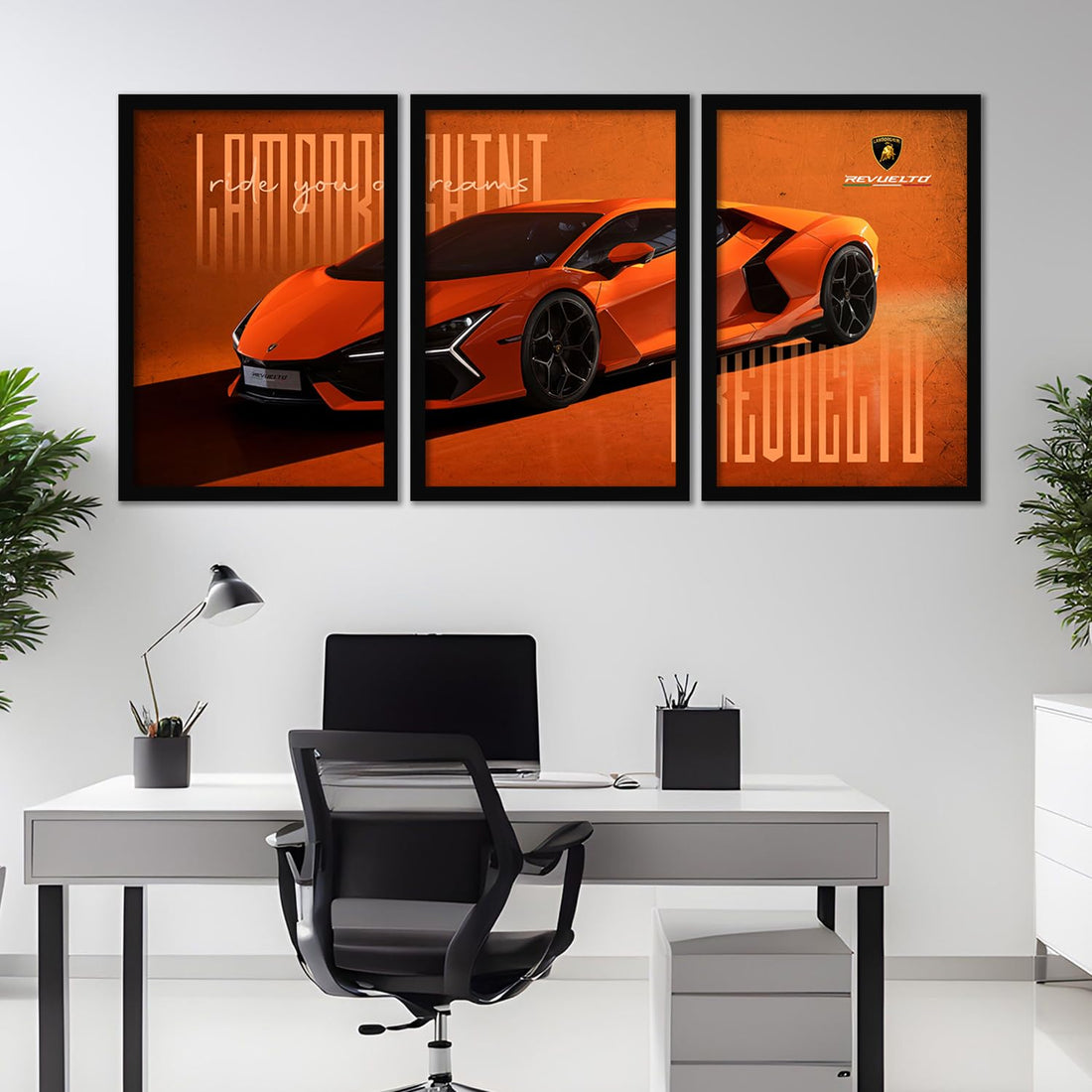 Big Lamborghini Cars Framed Posters