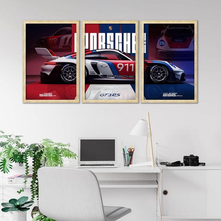 Big Porsche Cars Framed Posters