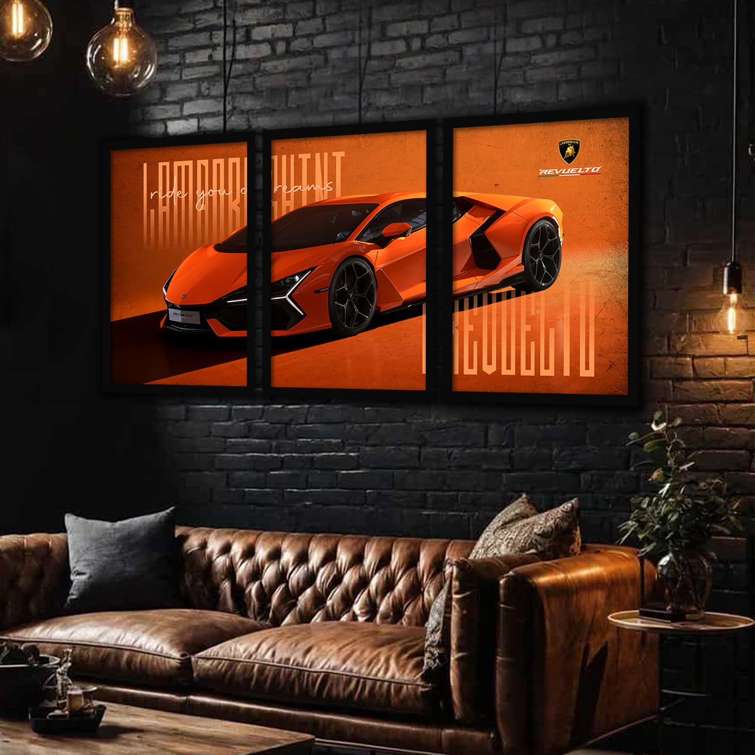Big Lamborghini Cars Framed Posters
