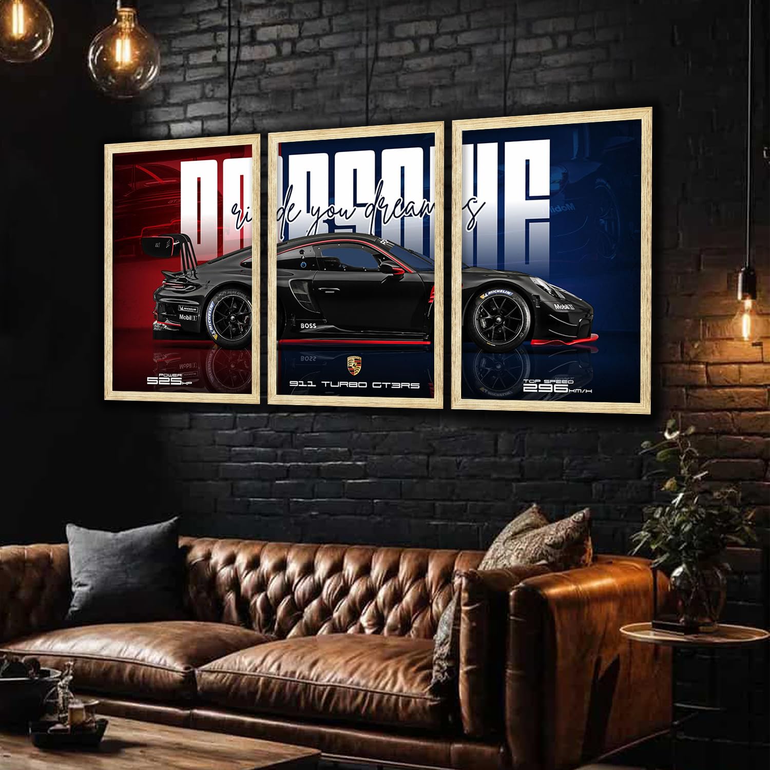 Big Porsche Cars Framed Posters