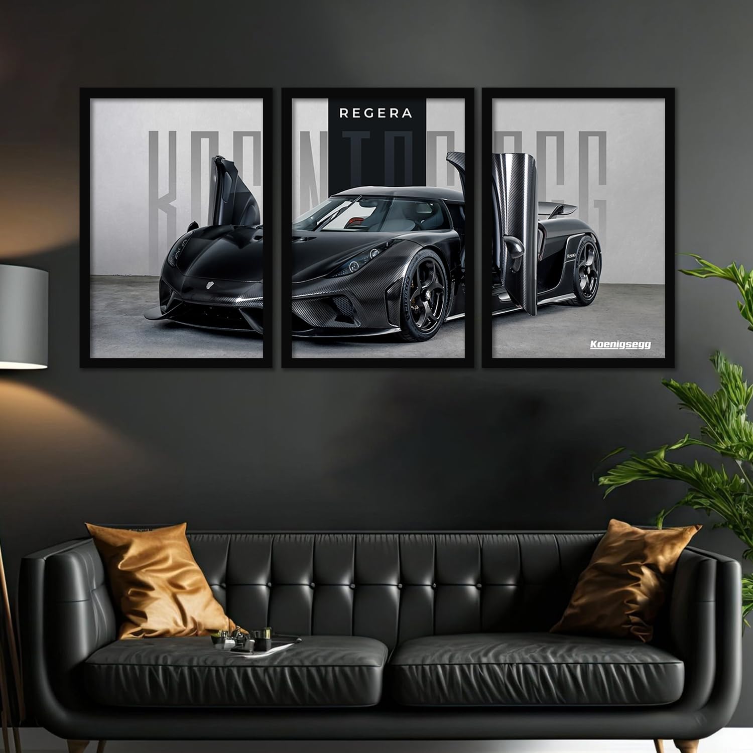 Big Koinegsegg Regera Car Framed Posters