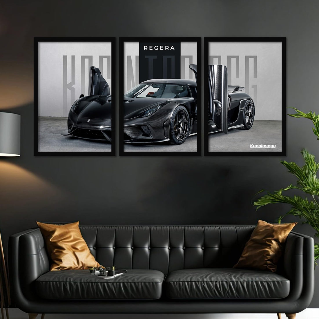 Big Koinegsegg Regera Car Framed Posters