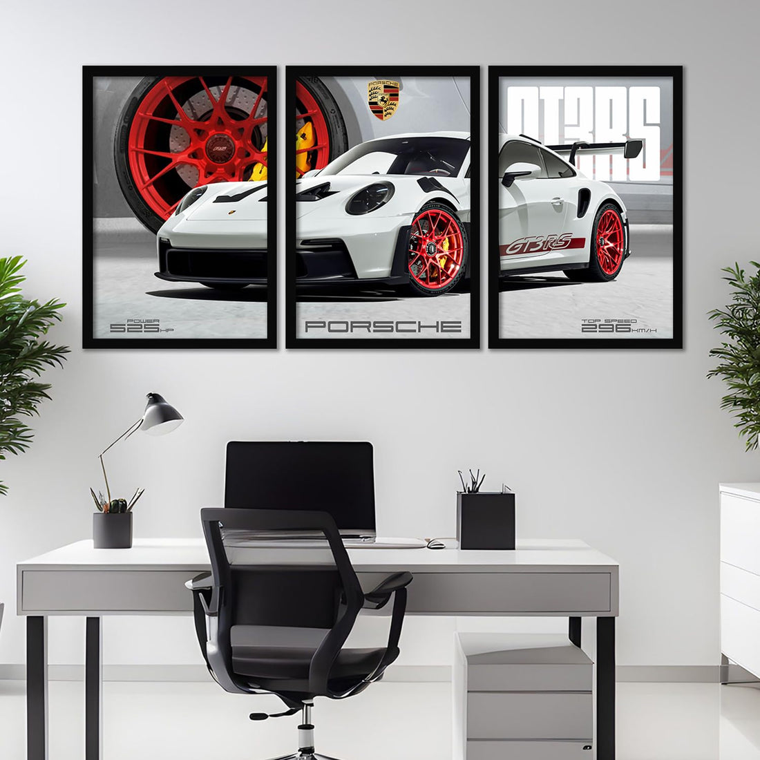 Big Porsche Cars Framed Posters