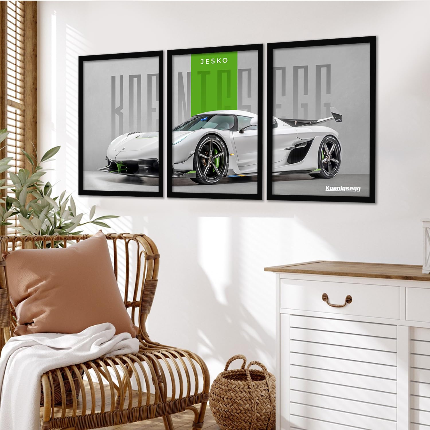 Big Koinegsegg Cars Framed Poster