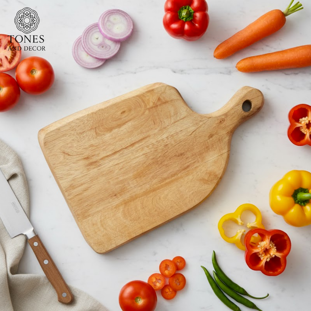 Mini Wooden Chopping & Serving Board – Compact Handcrafted Board (7.62 × 13.97 cm)
