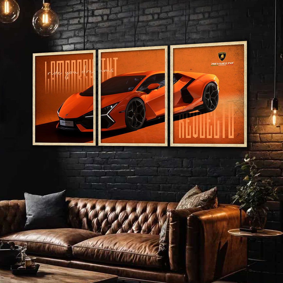 Big Lamborghini Cars Framed Posters
