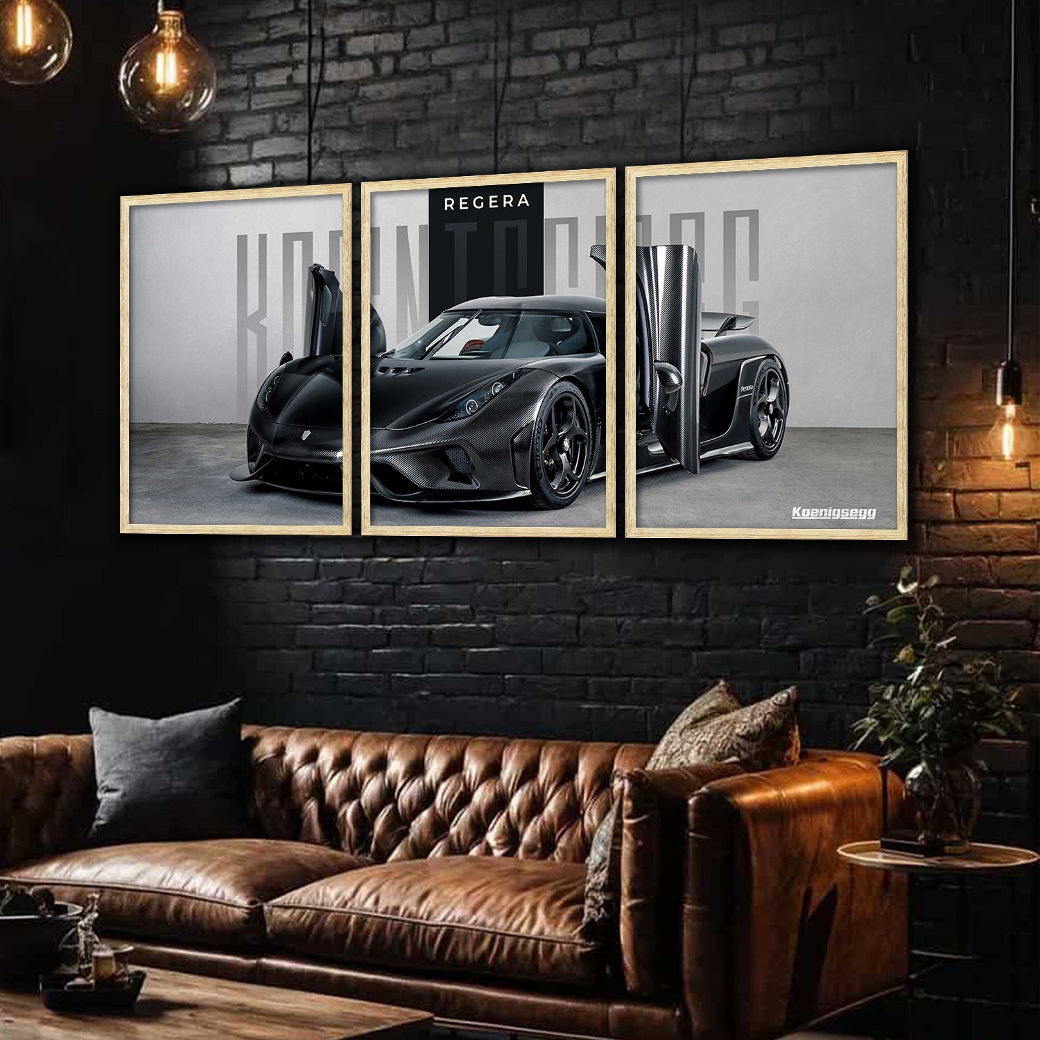 Big Koinegsegg Regera Car Framed Posters