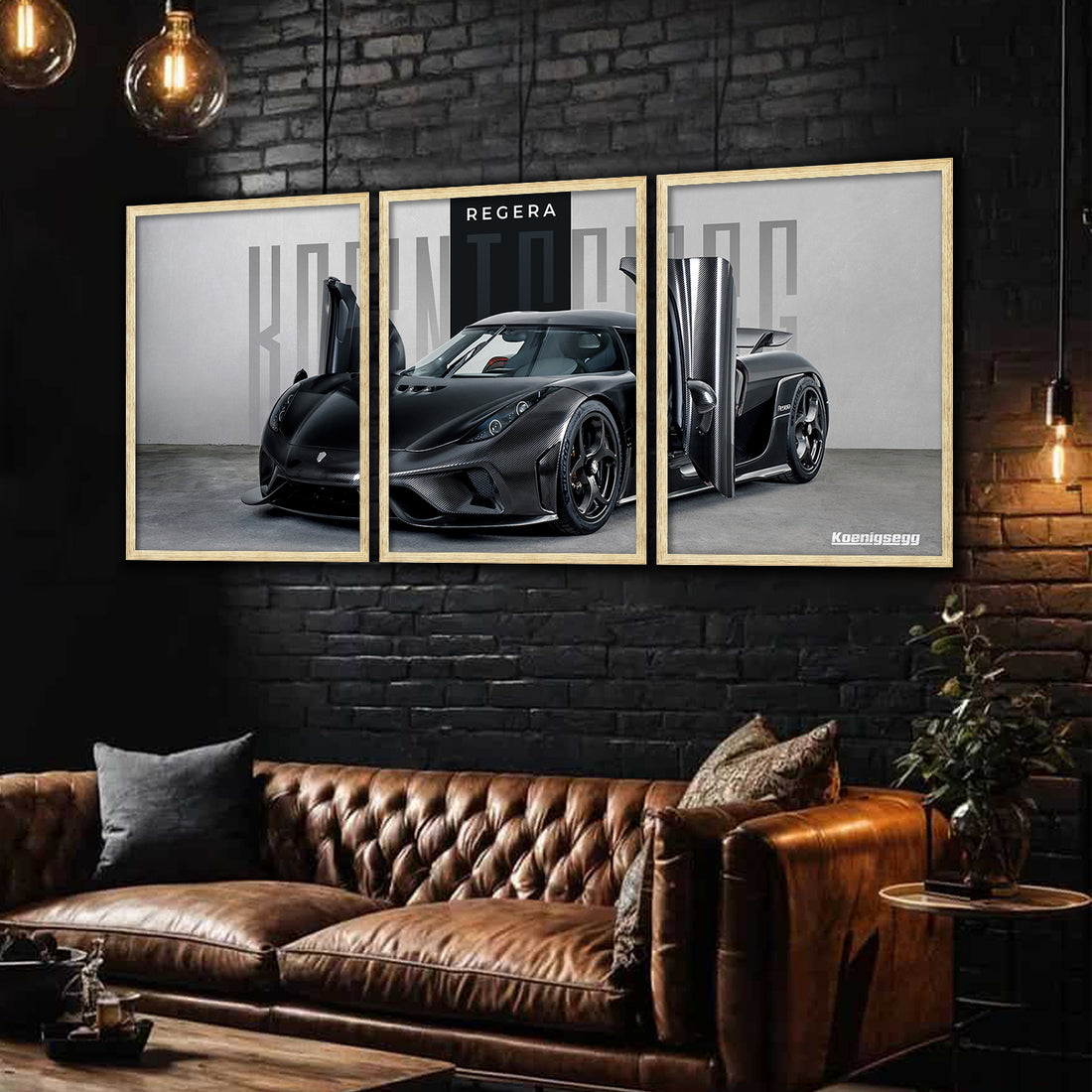 Big Koinegsegg Regera Car Framed Posters