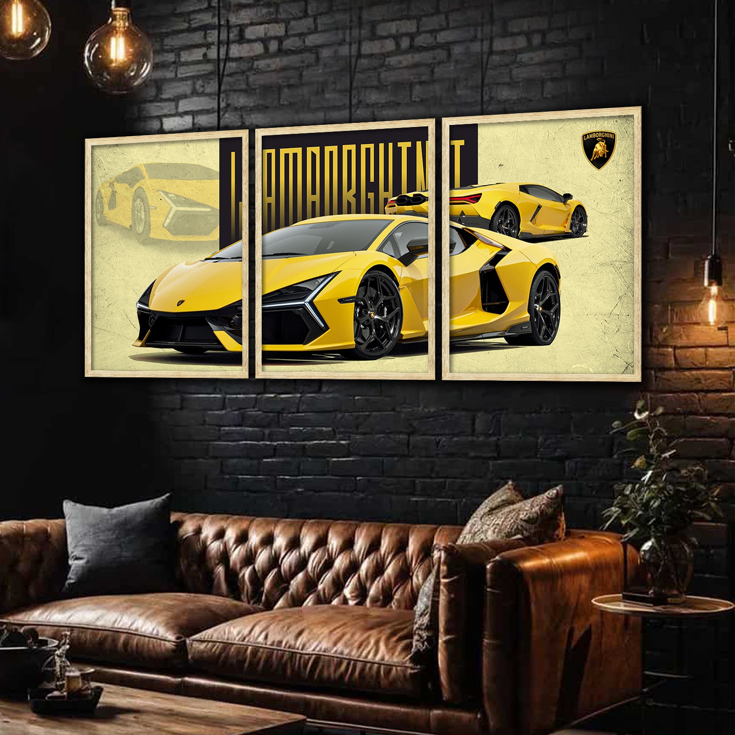 Big Lamborghini Cars Framed Posters