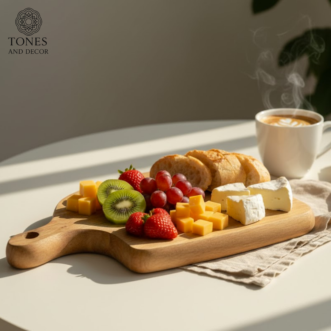 Mini Wooden Chopping & Serving Board – Compact Handcrafted Board (7.62 × 13.97 cm)