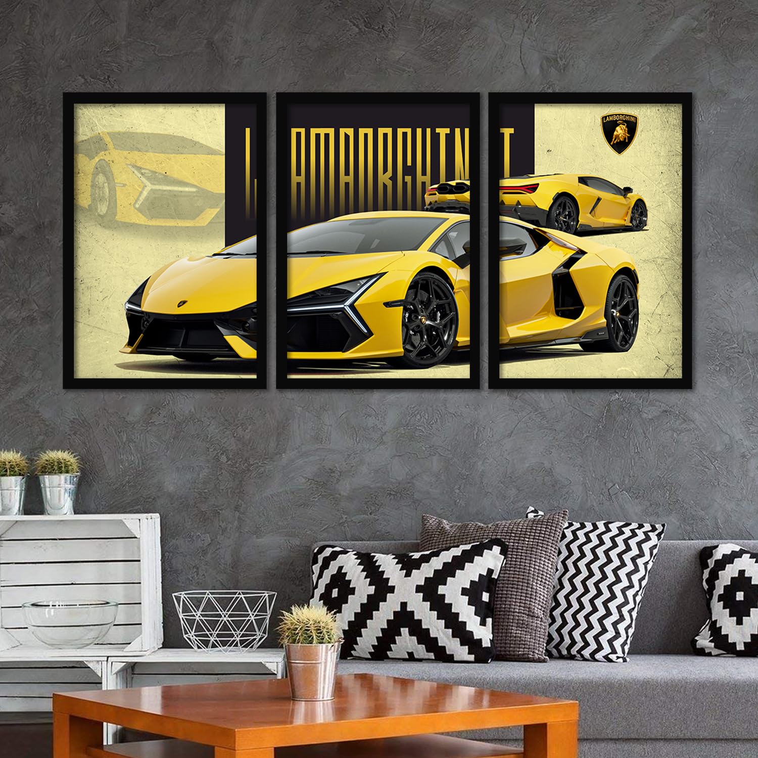 Big Lamborghini Cars Framed Posters