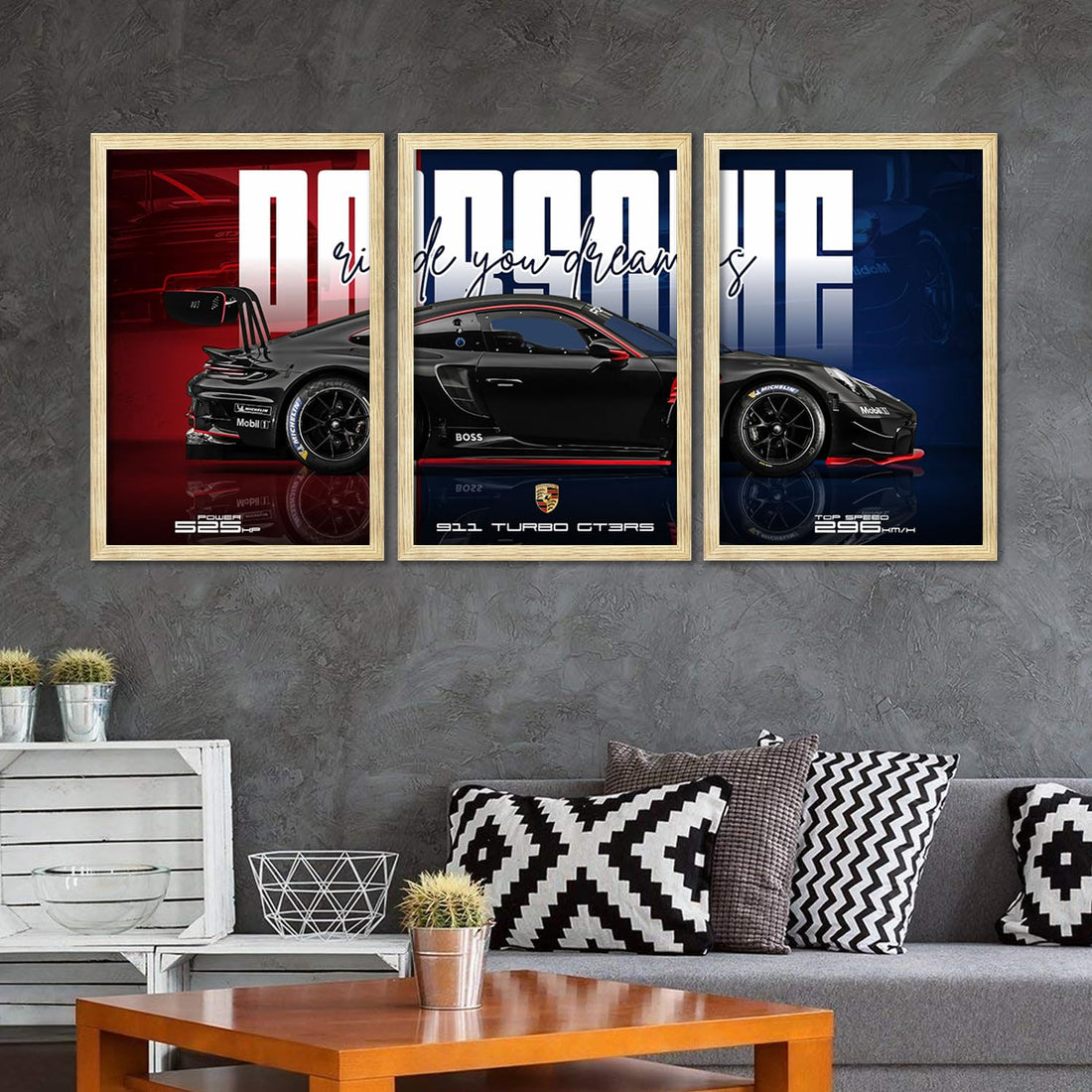 Big Porsche Cars Framed Posters