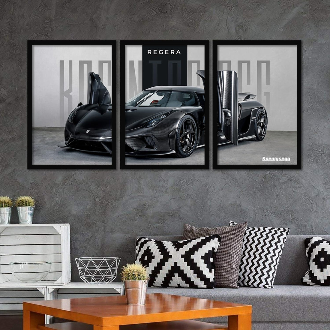 Big Koinegsegg Regera Car Framed Posters