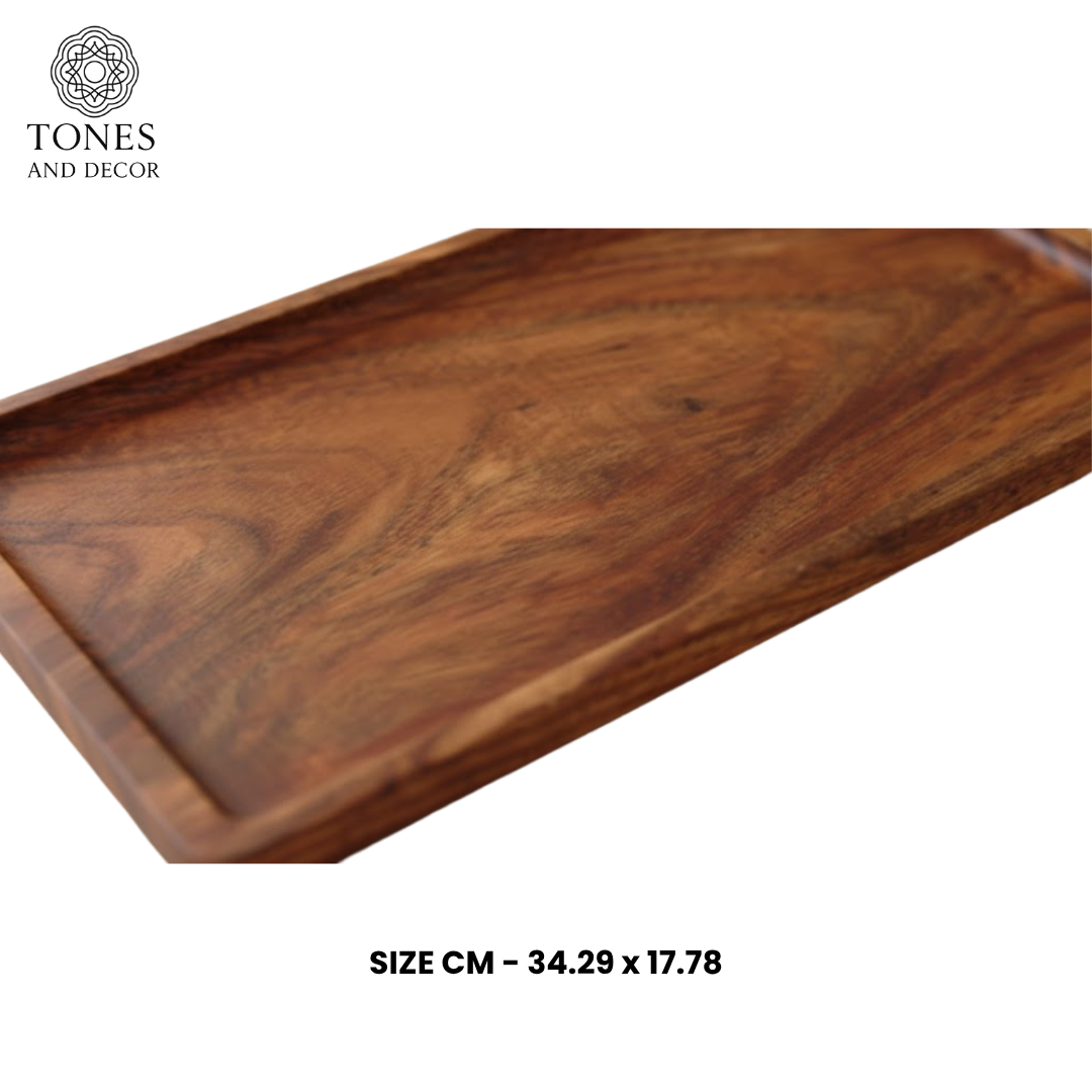 Rectangular Mango Wood Serving Tray