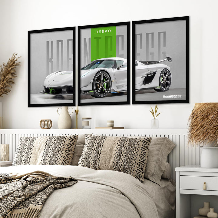 Big Koinegsegg Cars Framed Poster
