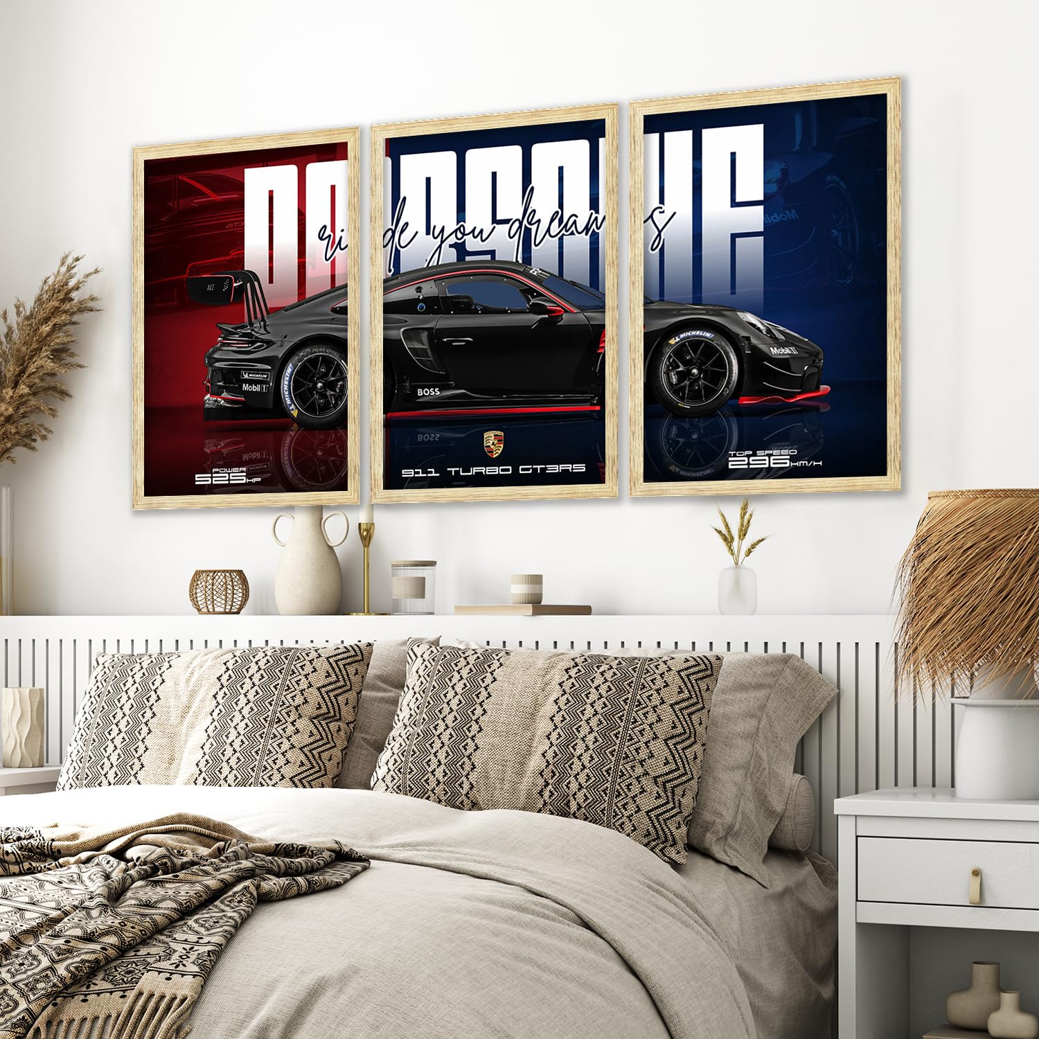 Big Porsche Cars Framed Posters