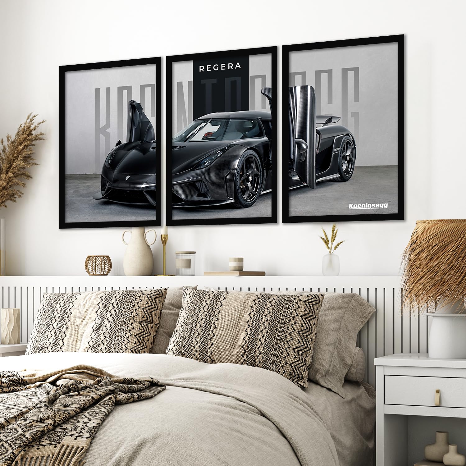Big Koinegsegg Regera Car Framed Posters