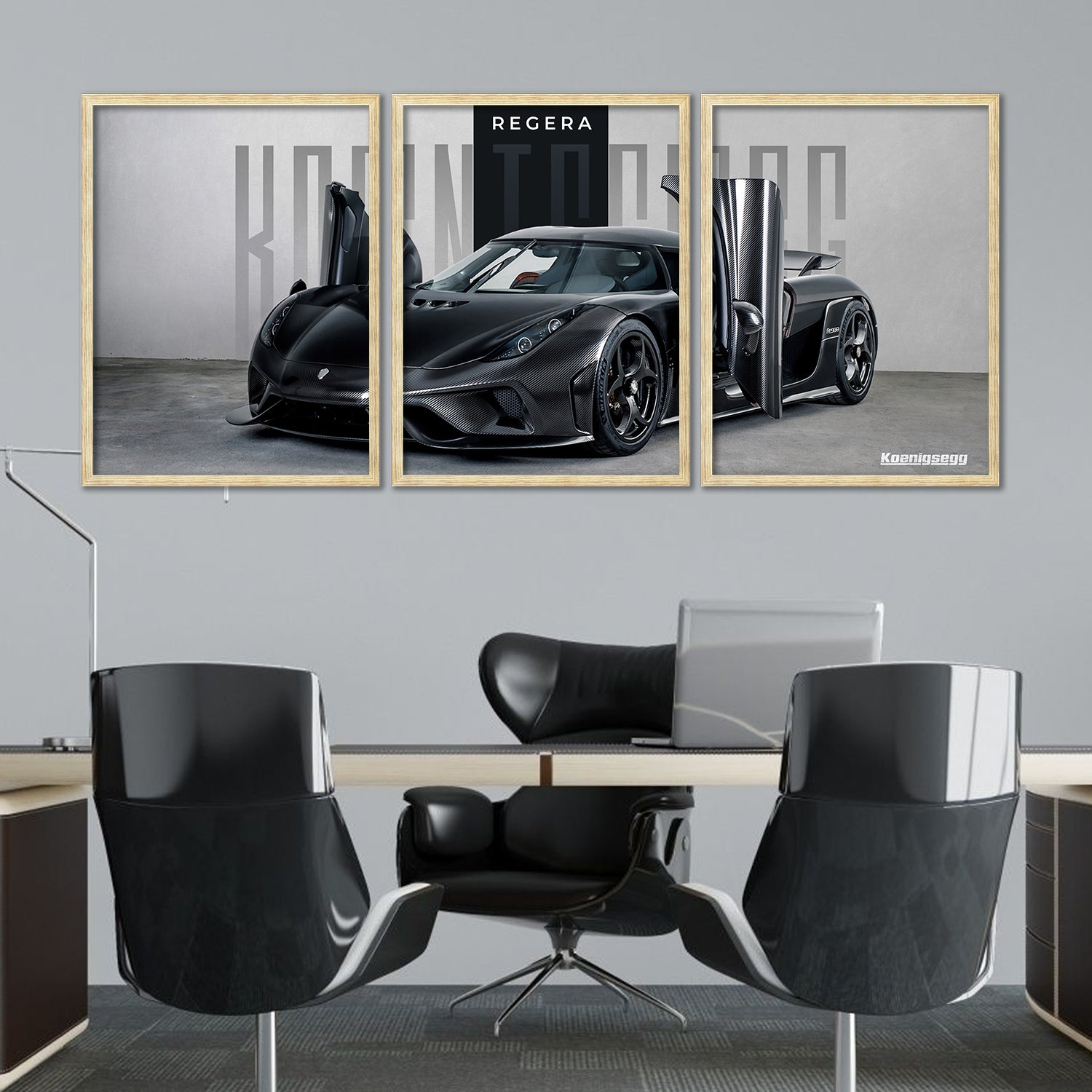 Big Koinegsegg Regera Car Framed Posters