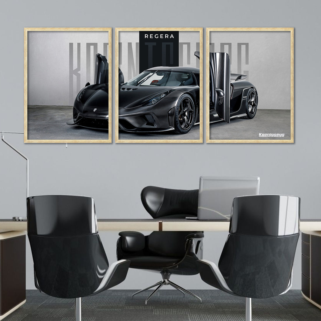 Big Koinegsegg Regera Car Framed Posters
