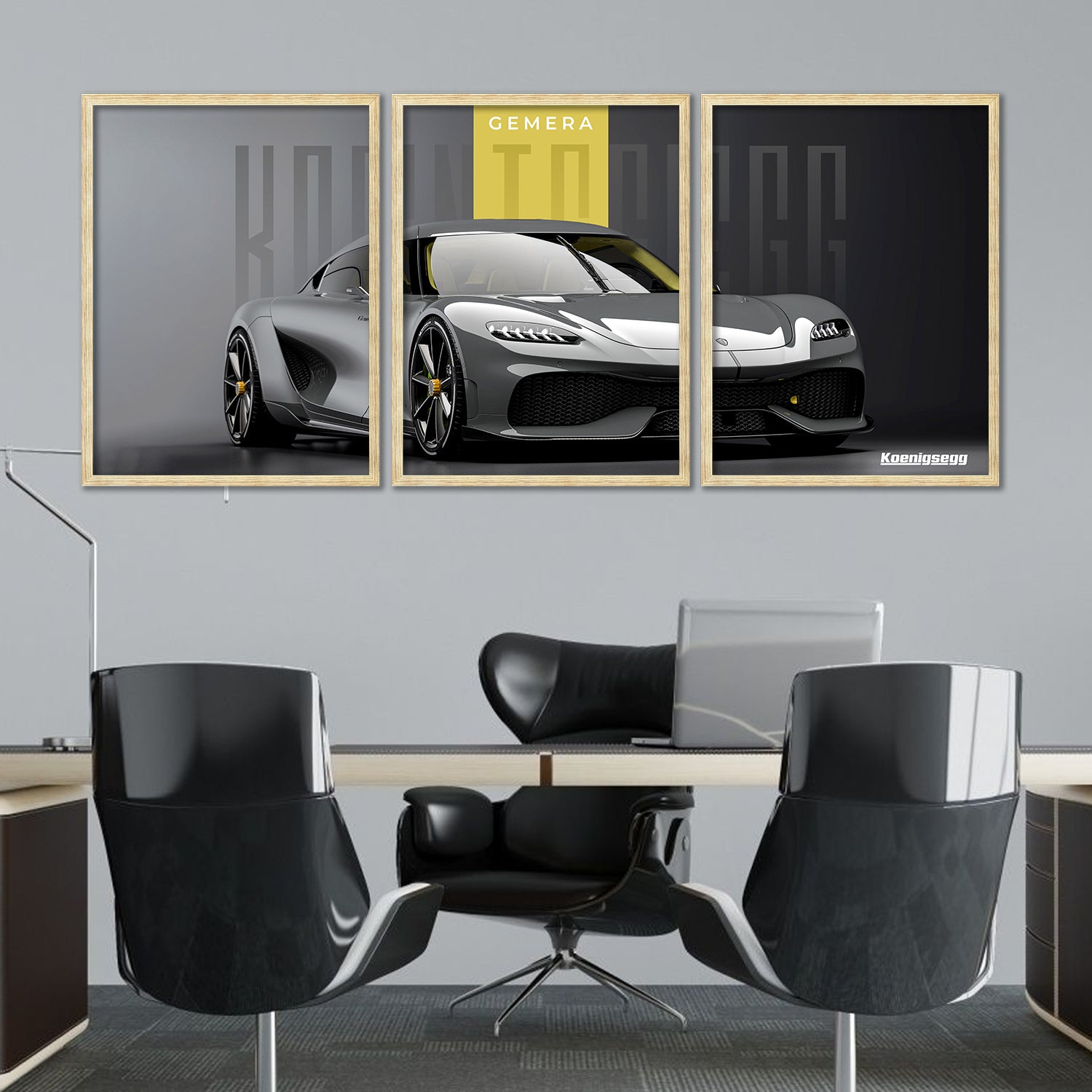 Big Koinegsegg Gemera Car Framed Posters