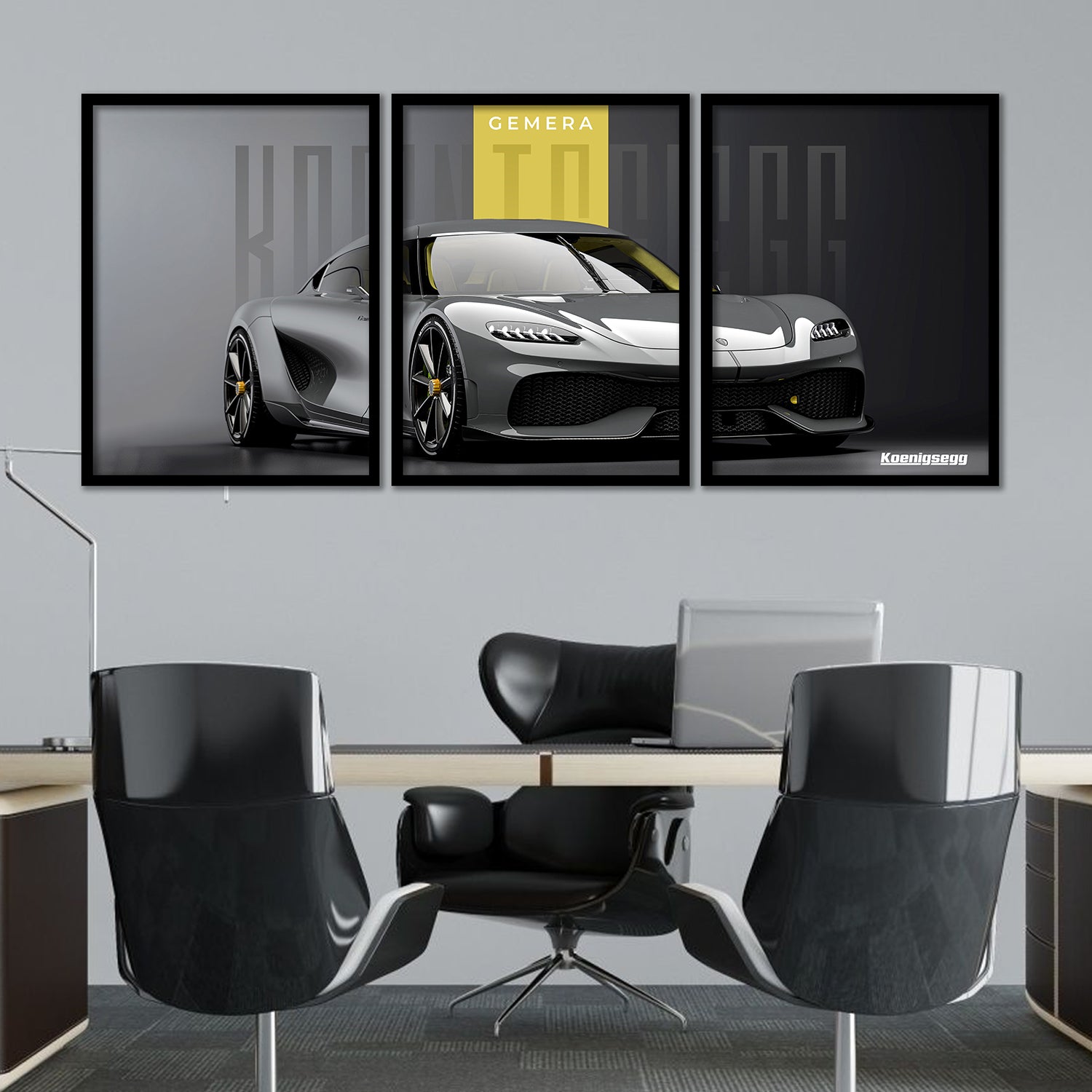 Big Koinegsegg Gemera Car Framed Posters