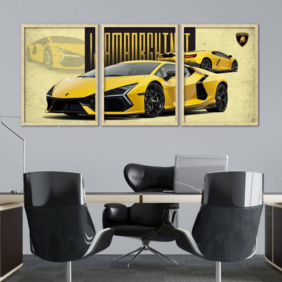 Big Lamborghini Cars Framed Posters
