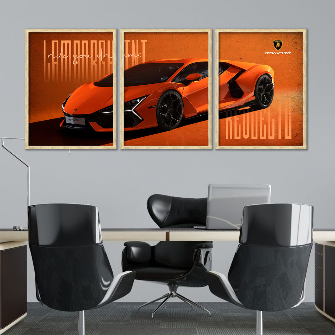 Big Lamborghini Cars Framed Posters