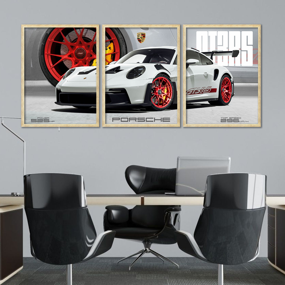 Big Porsche Cars Framed Posters