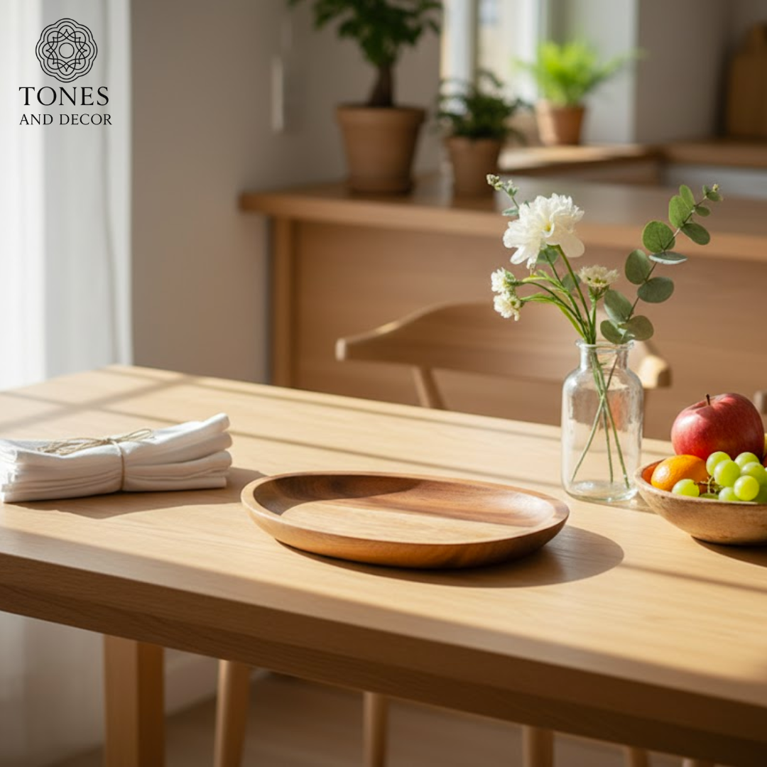 Oval Mango Wood Serving Tray