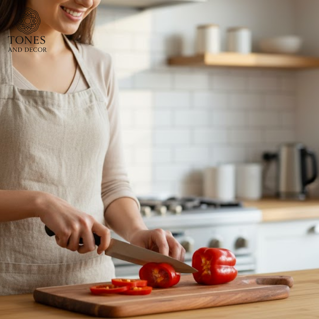 Handcrafted Long Wooden Chopping & Serving Board – 54 × 25 cm Premium Board