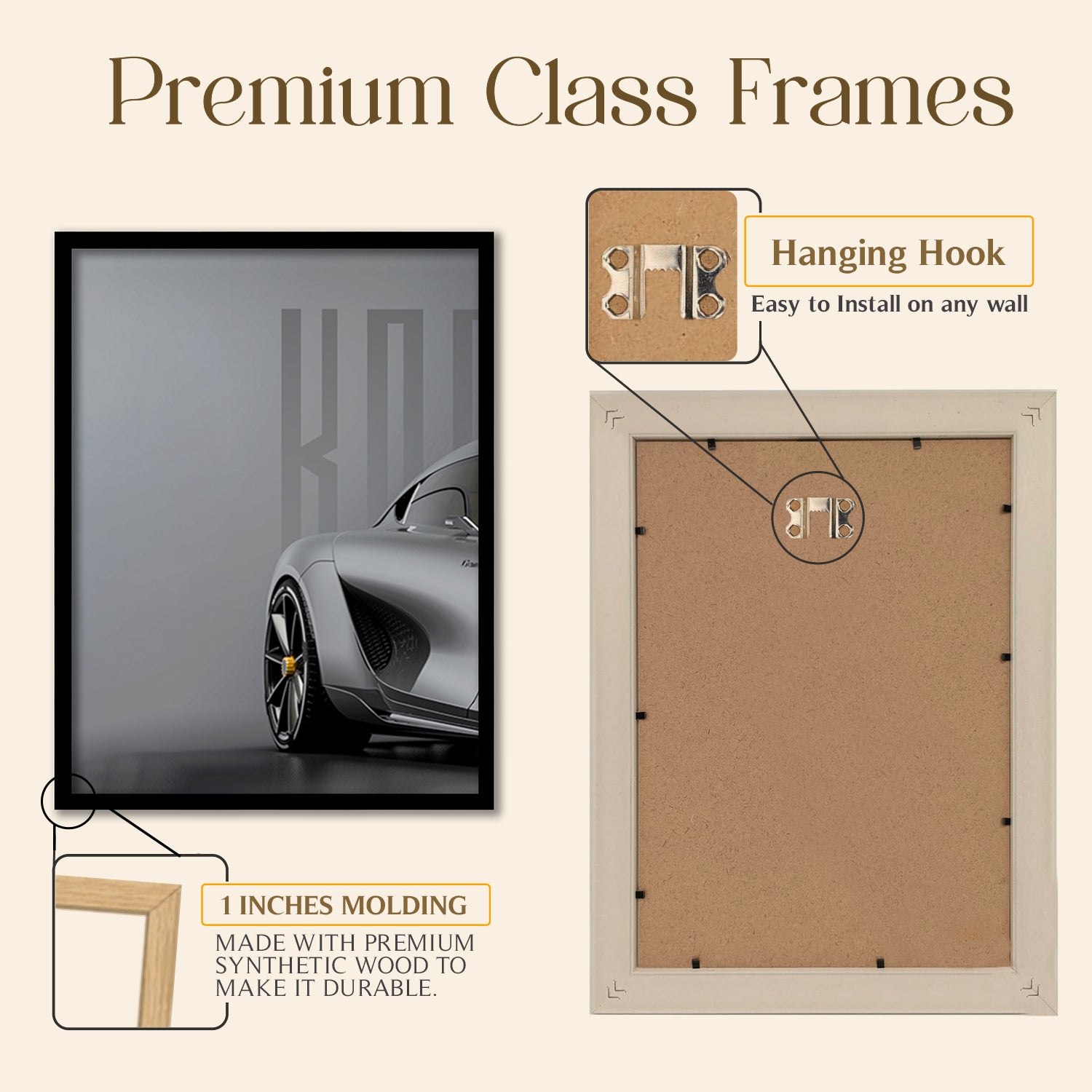 Big Koinegsegg Gemera Car Framed Posters