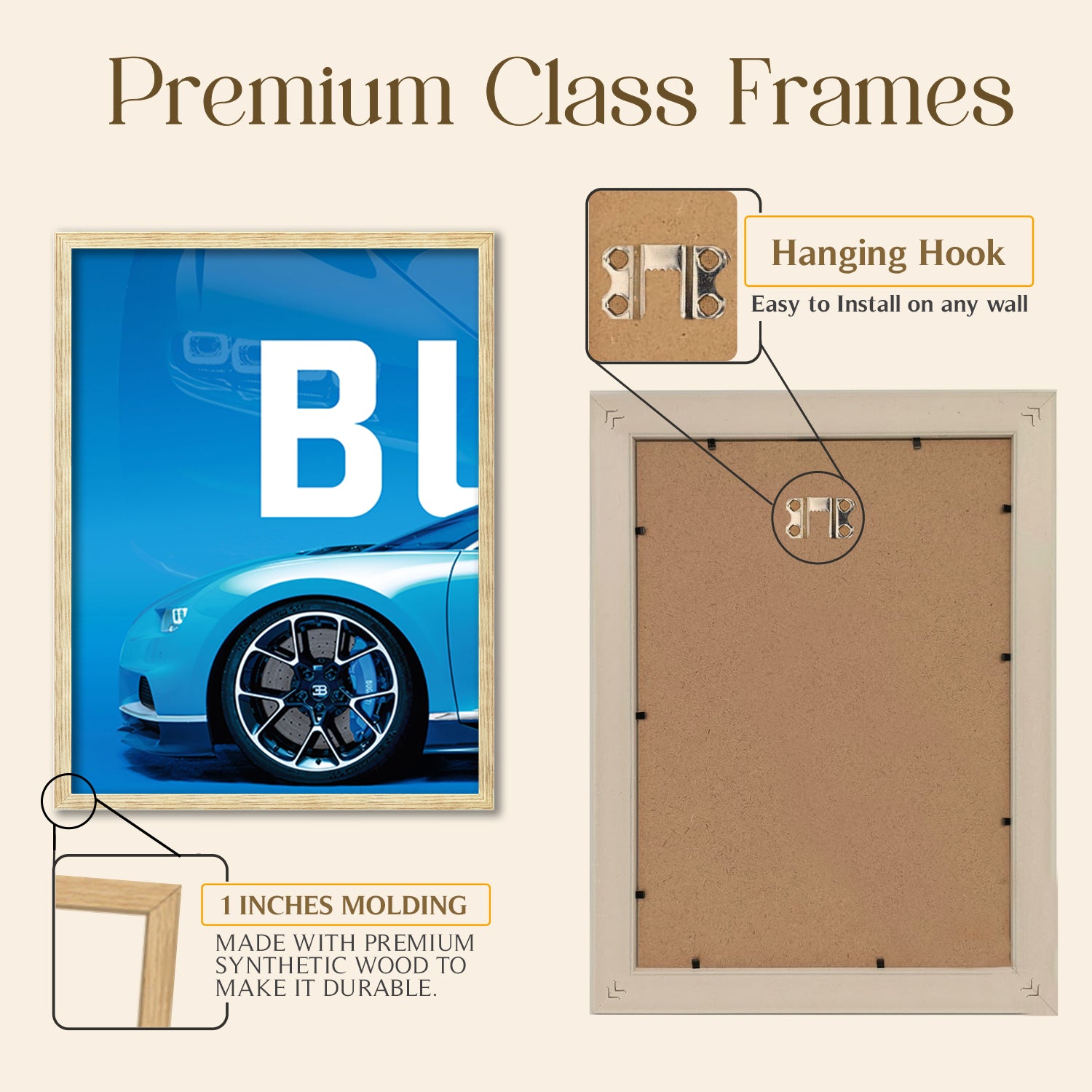 Big Bugatti Cars Framed Posters