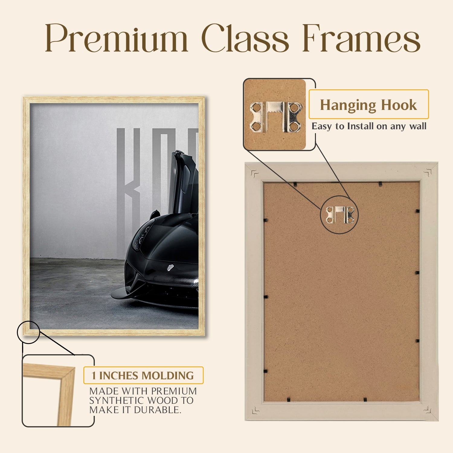 Big Koinegsegg Regera Car Framed Posters