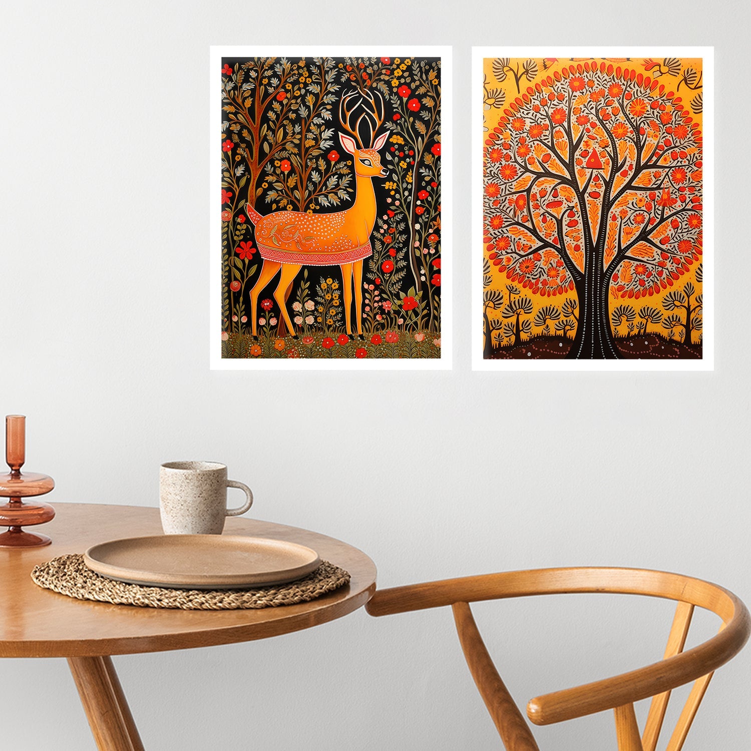 Joyful Jungle Dear Wall Painting