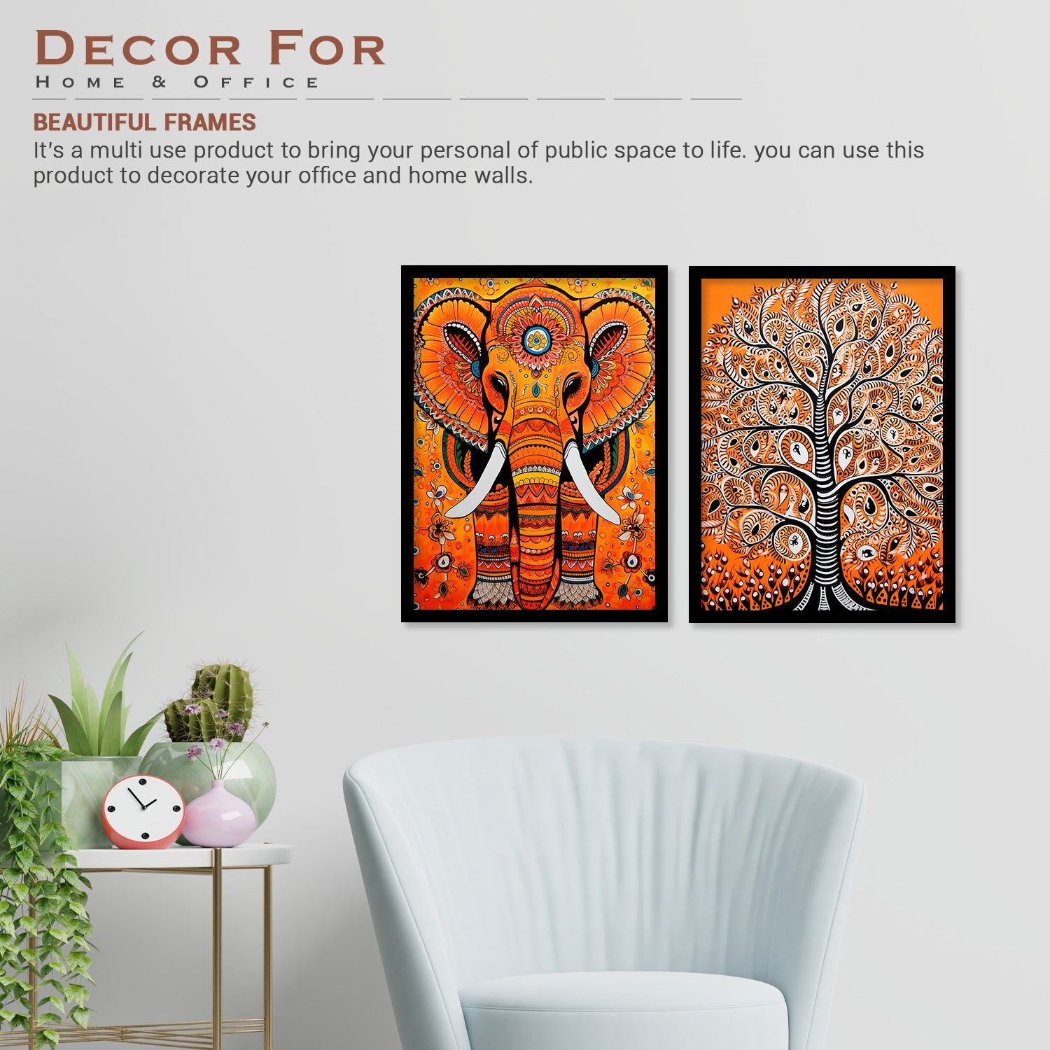 Elephant Wall Painting