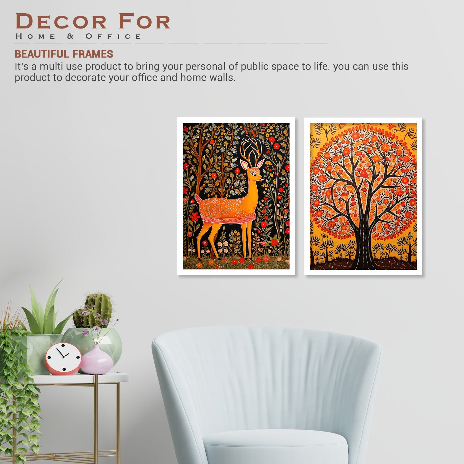 Joyful Jungle Dear Wall Painting