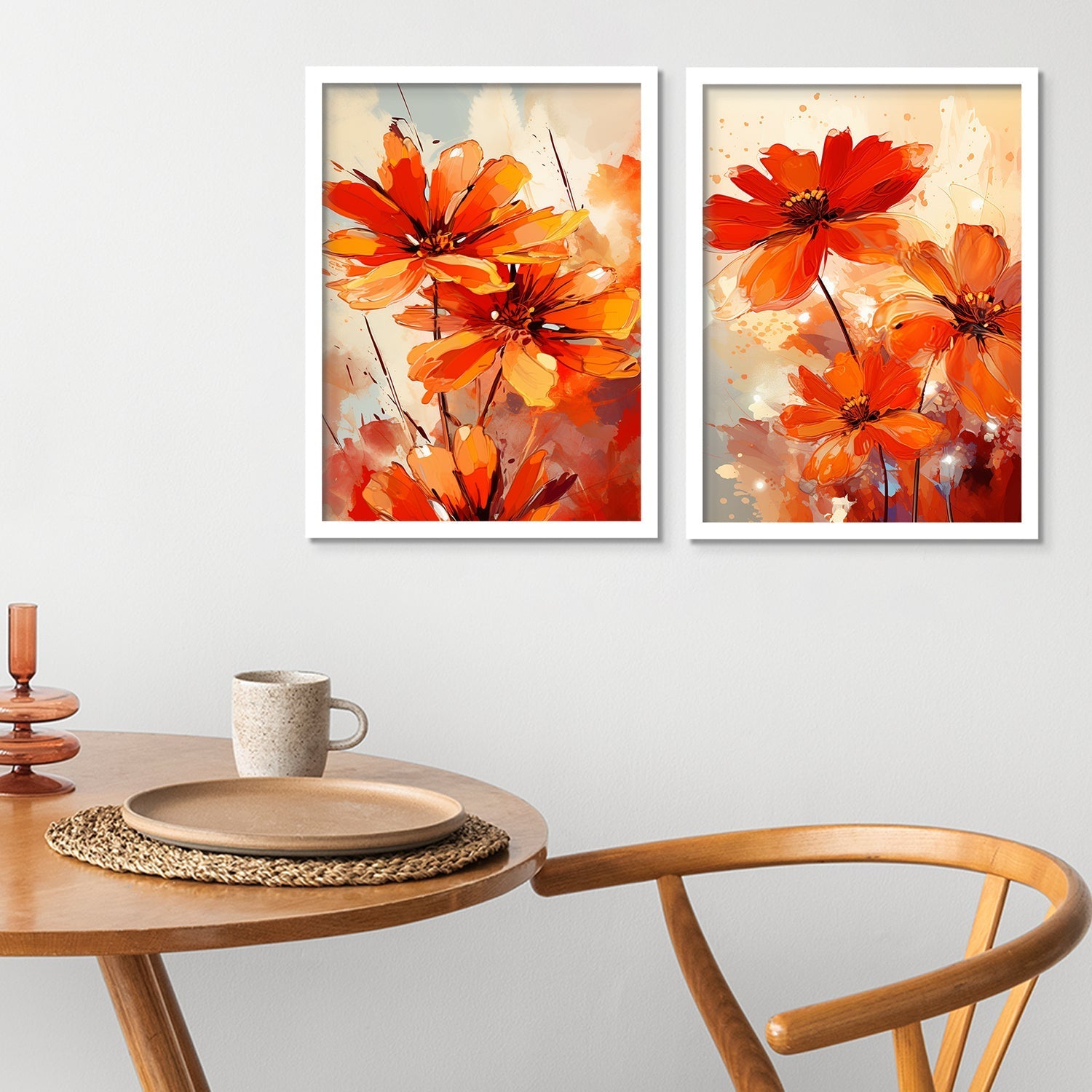 Orange Lily Flower Art
