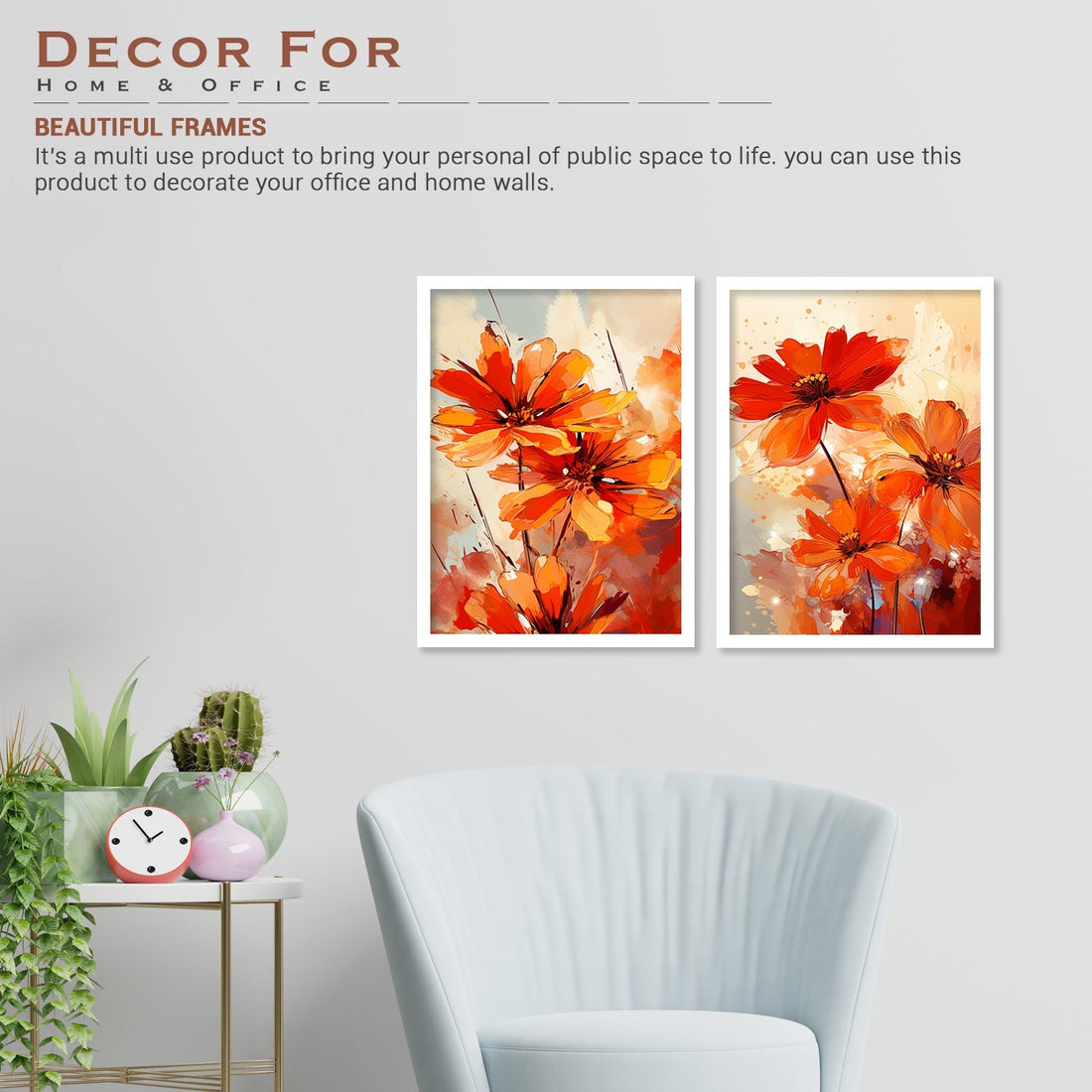 Orange Lily Flower Art