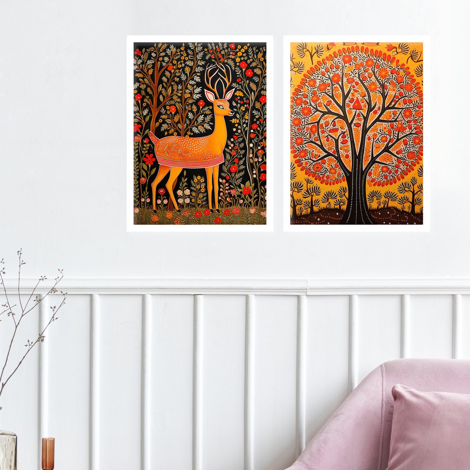 Joyful Jungle Dear Wall Painting