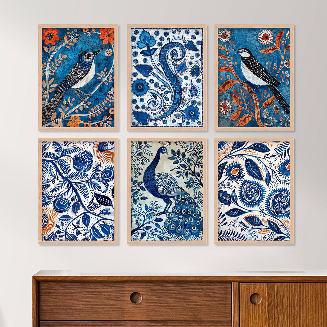 Peacock with Bird Alekhan Art