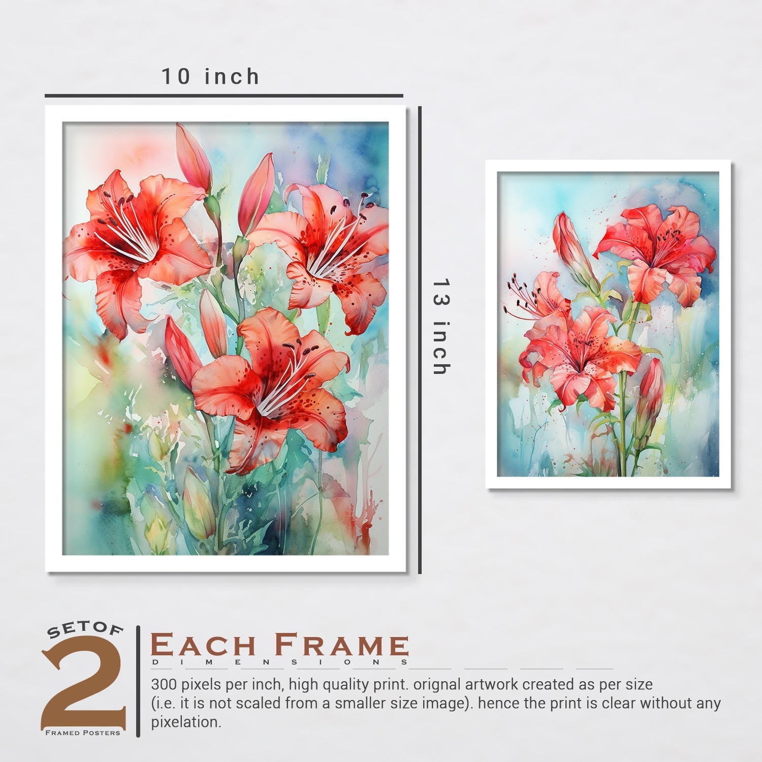 New Hibiscus Flower Wall Art