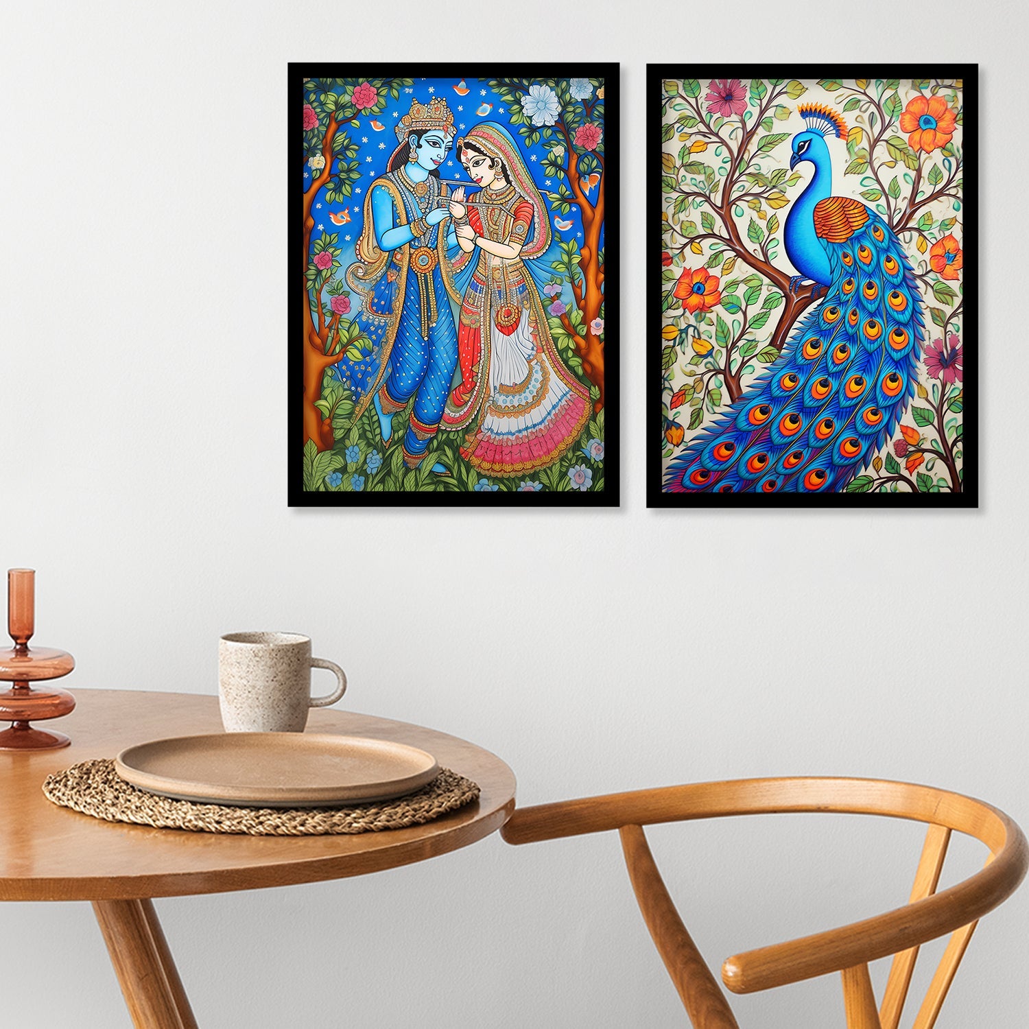 Radha Krishna Ji Madhubani