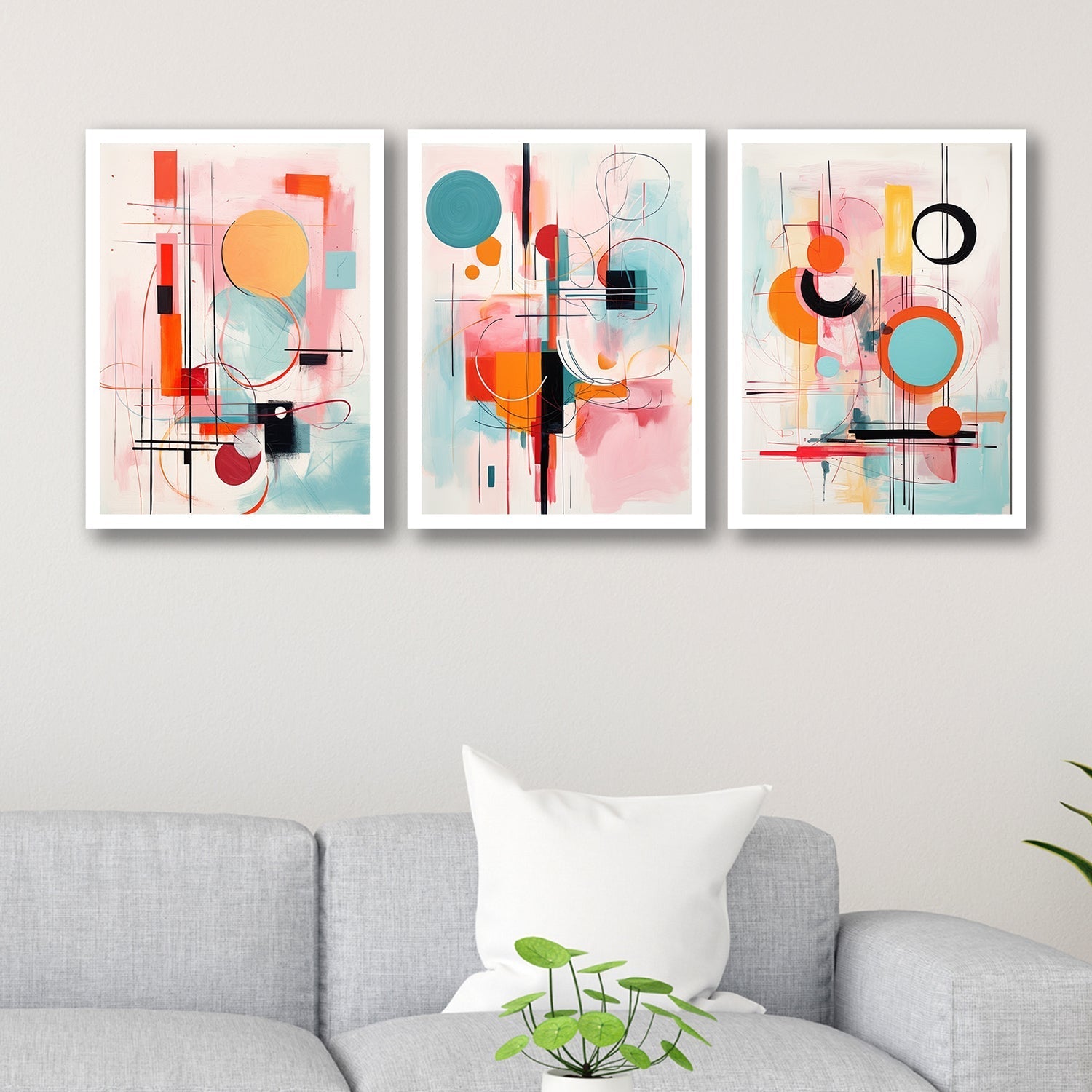 New Multicolour Different Shapes Art