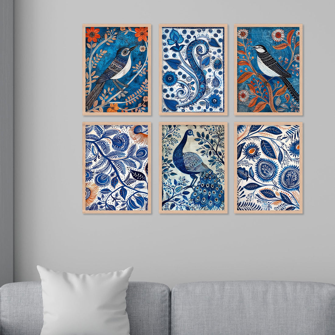 Peacock with Bird Alekhan Art