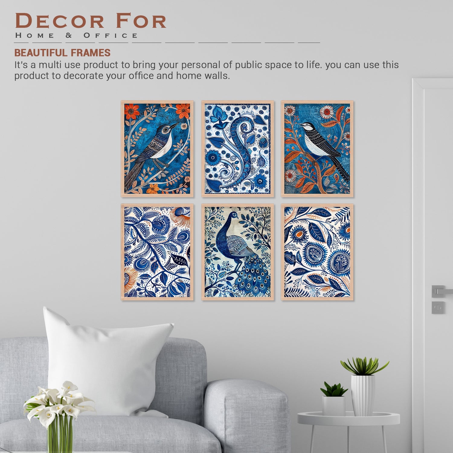 Peacock with Bird Alekhan Art