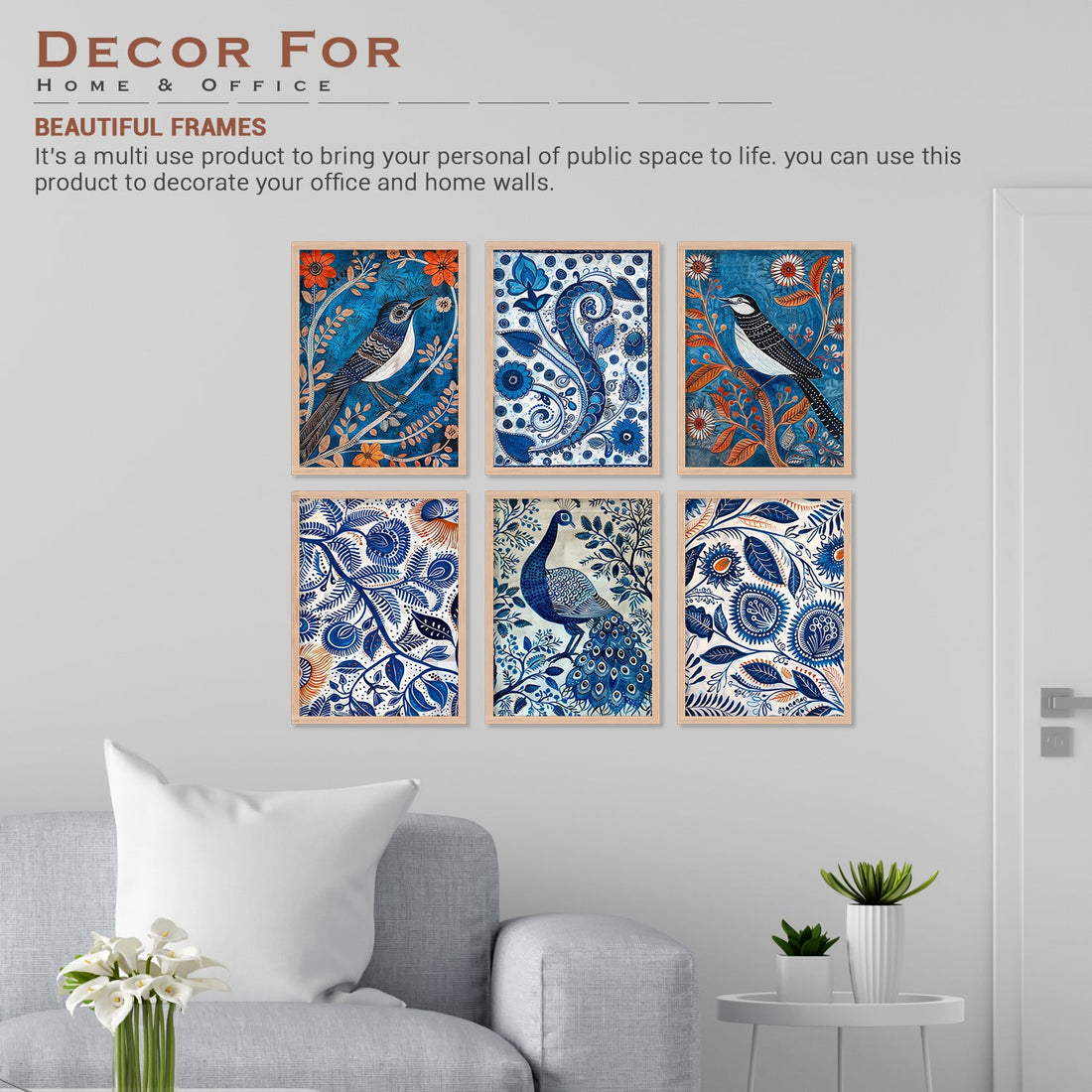 Peacock with Bird Alekhan Art