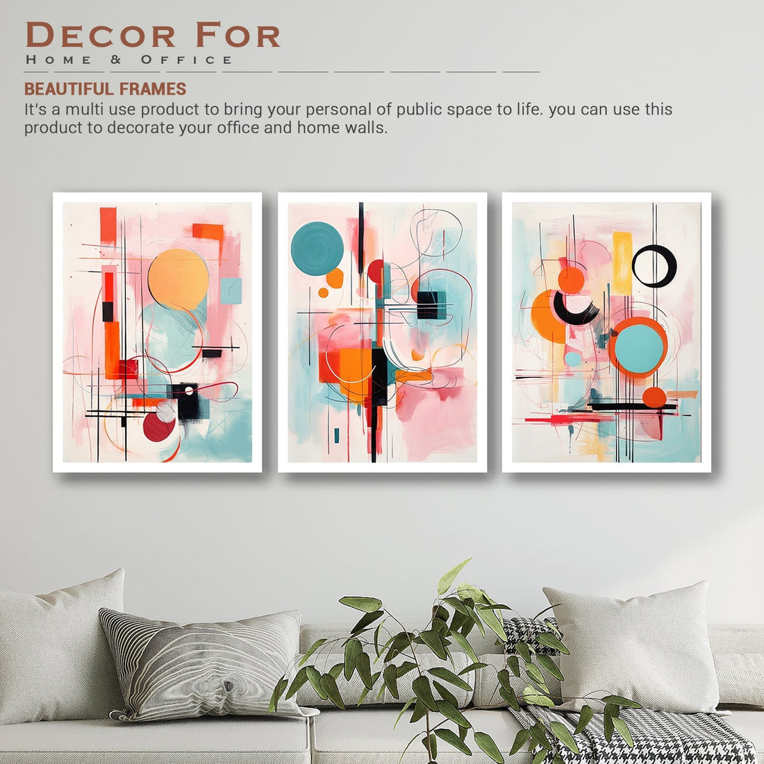 New Multicolour Different Shapes Art